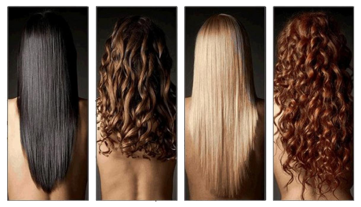 Типы волос у девушек